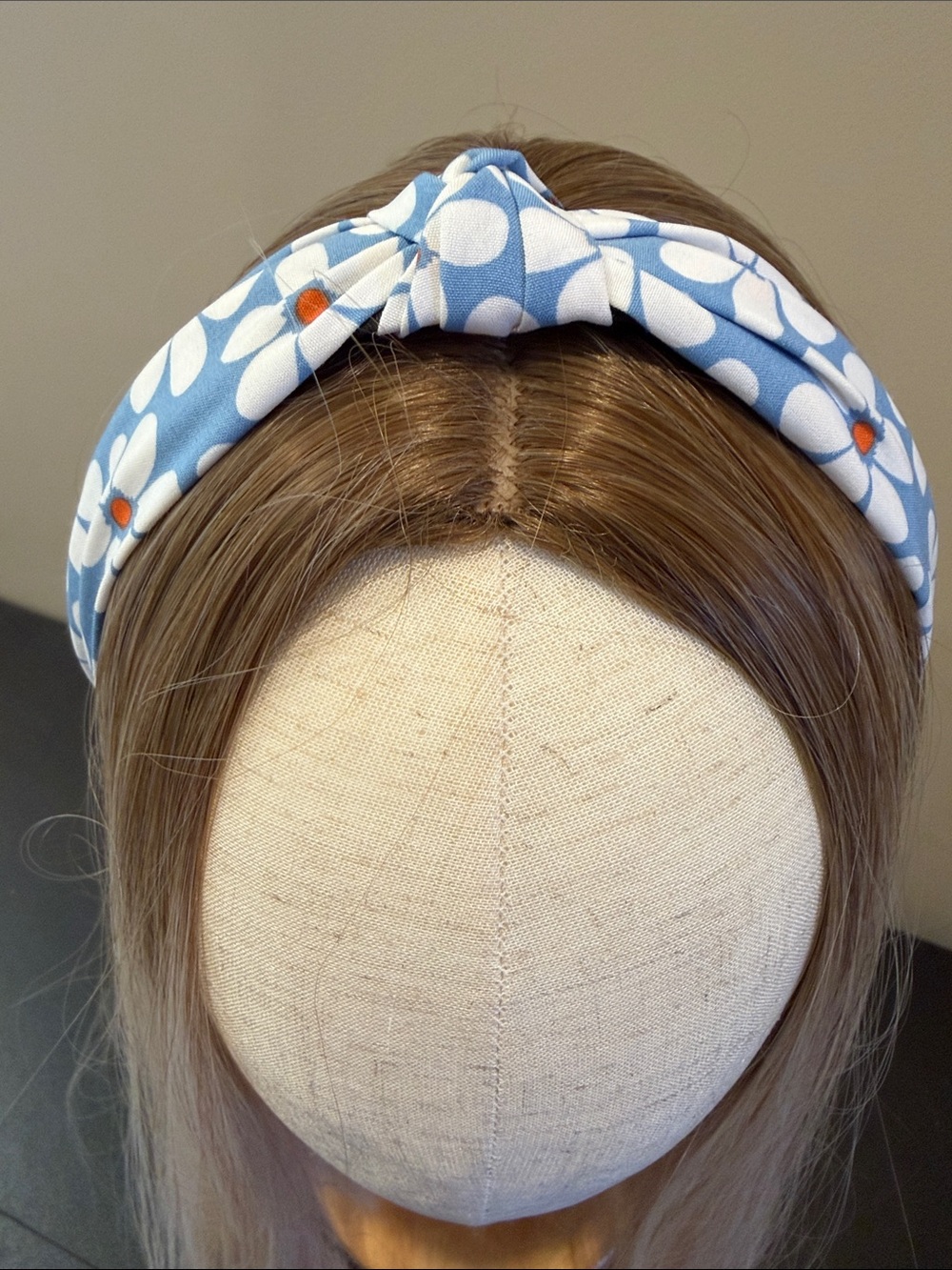 Girls' Light Blue Daisy Knot Headband